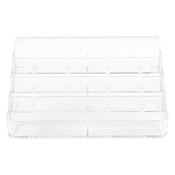 Business Card Holder, 8 Pocket Acrylic Business Card Holder for Desk Business Card Stand Desktop