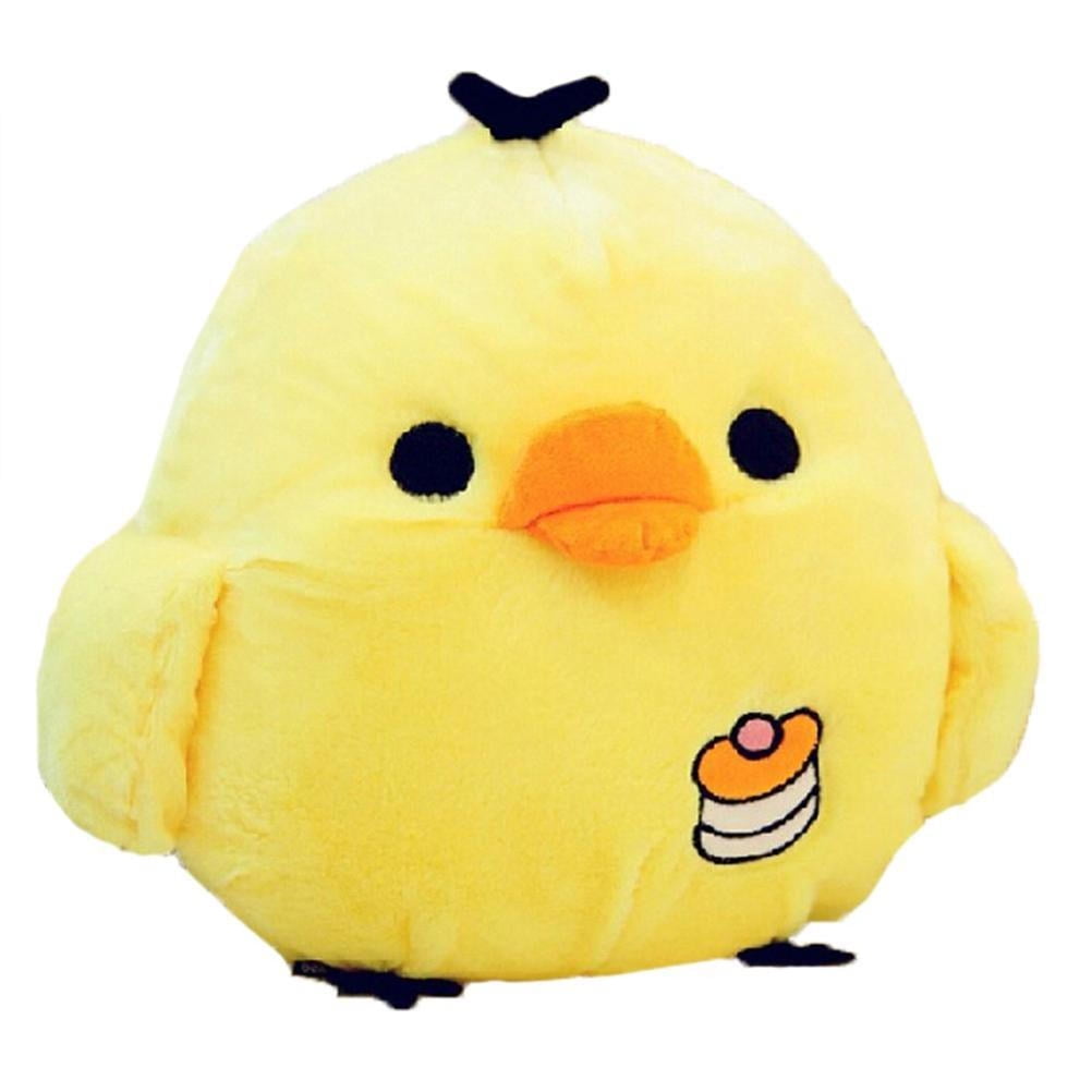Free Shipping 14'' Stuffed Animal Doll Plush Yellow Chicken Hold Pillow Soft Toy 