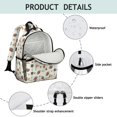 thumbnail image 4 of Football Flag Orange Pattern Cute School Backpack Bag for School with Padded Back and Adjustable Shoulder Straps 15.25"x11.5"x5.25", 4 of 5
