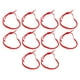 thumbnail image 2 of 10 pulseras rojas trenzadas tejidas a mano, ajustables, decorativas., 2 of 8
