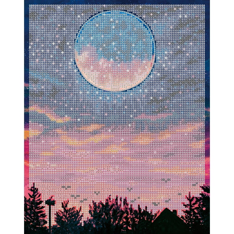 ★専用★ダイヤモンドアート特殊ビーズ　ブルームーン　30cm X30cm DIAMOND DOTZ® Blue Moon Special Edition Diamond Painting Kit