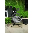 thumbnail image 3 of FlowerHouse FHOV100-SAND Hanging Ball Chair w/ Stand - Overland Sand, 3 of 5