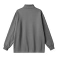 thumbnail image 5 of Ghalytn Women's Fleece Lined Full Zip Jacket Stand Collar Long Sleeve Casual Sweatshirt Coat with Pockets, 5 of 9