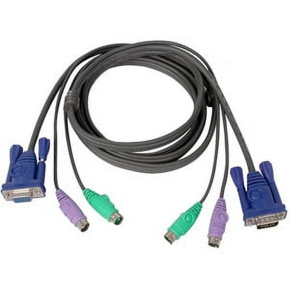 10FT MICRO KVM 3IN1 CABLE PS2V GA FOR PC MICRO CABLE