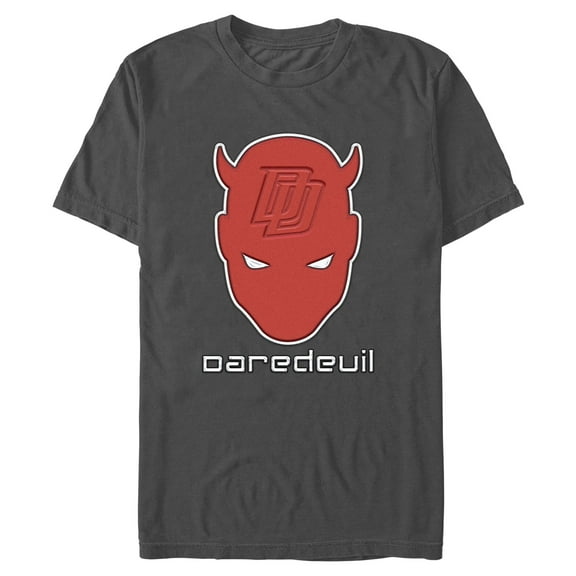 Mens Marvel: Daredevil Outline Daredevil Portrait T Shirt
