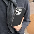 thumbnail image 4 of Allytechgroup for iPhone 14 Pro Max [Compatible with Magsafe] Magnetic PU Leather & Soft TPU Bumper Shockproof Back Cover, Black, 4 of 4