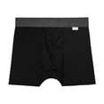 thumbnail image 3 of Bóxer Zaga para Hombre, Largo Microfibra Negro Gris 2 Piezas Talla M Negro Talla M, 3 of 4