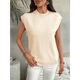 thumbnail image 4 of Suéter Sin Mangas de Cuello Redondo para Mujer, Color Albaricoque L, 4 of 9