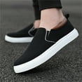 thumbnail image 5 of OVINYER Mens Fashion Solid Color Canvas Flat Bottom Comfortable Running Shoes Everyday Casual Footwear, 5 of 9