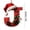 J, variant on Qjidjing 1Pc Christmas Initial Letter Ornaments, Acrylic Personalized Letter Hanging Pendants, DIY Trimmings, for Xmas Tree, Winter Holiday Gifts