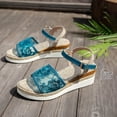 thumbnail image 6 of IUJSOY Womens Sandals Espadrilles for Women Peep Toe Heels Slingback Wedge Platform Sandals, 6 of 9