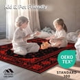 thumbnail image 4 of ODIKA 4'x6' Machine Washable Non-Slip Area Rug, Dark Aesthetic Witchy Bath High Traffic Rug, Black, 26493, 4 of 7