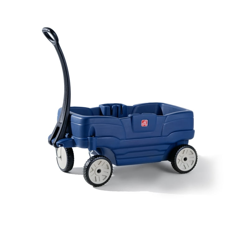 Step2 Neighborhood Wagon Blue Plastic Toddler and Kid Wagon with
