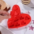 thumbnail image 4 of Heart shape silicone mold ice cube tray chocolate molds, 4 of 6
