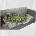 thumbnail image 6 of Mandala Soft Flannel Fleece Throw Blanket, Style Dahlia Petals Eastern Illustration Print, Cozy Plush for Indoor and Outdoor Use, 50" x 60", Fern Green Apricot, by Ambesonne, 6 of 6