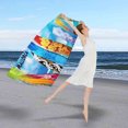 thumbnail image 5 of Floleo Beach Towel, Microfiber Beach Towels, Oversized Lightweight Quick Dry (28" X 55") Sand Proof, Absorbent, Compact, Beach Blanket For Swimming,Sports,Gym, 5 of 5