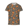 thumbnail image 4 of Wukai Fox And Mushroom Youth Unisex Short Sleeve T-Shirt for Boys, Girls, Teens, and Kids-Medium, 4 of 7