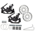 thumbnail image 1 of jinwen Bike Mechanical Disc Brake Caliper Line Pulling Front Rear Calipers Cycling Part A pair clamps disc, 1 of 9