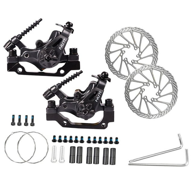 jinwen Bike Mechanical Disc Brake Caliper Line Pulling Front Rear Calipers Cycling Part A pair clamps disc