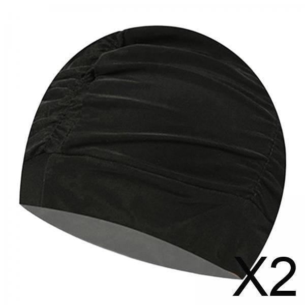 Gorro de baño,Gorro de baño de nailon para mujeres y hombres con pelo largo,Gorro de natación portátil para adultos,antideslizante,para surf,Gorro de natación de entrenamiento con trenzas
