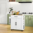 thumbnail image 5 of Rolling Coffee Cart with Adjustable Shelf / Flexible Storage for Coffee Supplies, 5 of 6