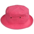 thumbnail image 2 of Gelante Bucket Hat 100% Cotton Packable Summer Travel Cap. Neon Pink-L/XL, 2 of 3
