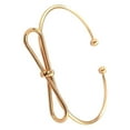thumbnail image 2 of Linyer Arm Cuff Metal Jewelry Exquisite Women Armband Body Adornment Hand Ornament Arms Bracelet with Simple Shape for Gift Decor Bowknot, Golden, 2 of 5