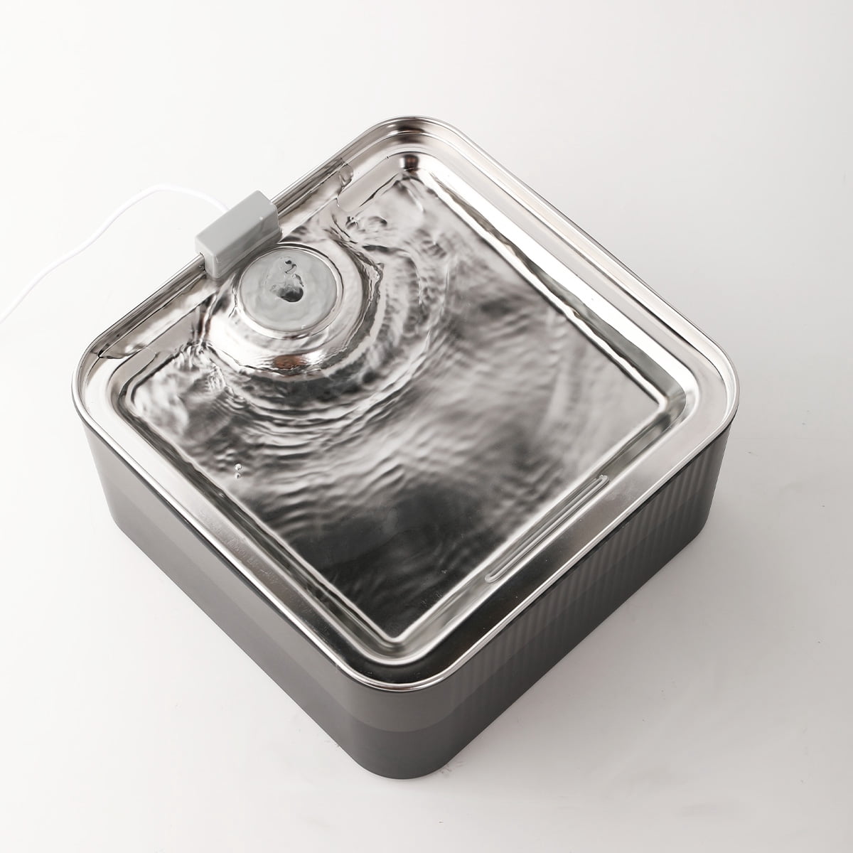 FUKUMARU 7L Dog Fountain Dispenser with 3 Filters, Ultra Quiet Dog Water Fountain, Stainless