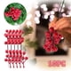 thumbnail image 1 of Fiudx Ramas de Bayas Navideñas, Decoración Artificial de Frutos Rojos, Material de Espuma, Alambre Metálico Flexible, Adorno Festivo para Árbol, Versátil para Ramos, Decoración Navideña, Juego de 10, 1 of 2