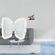 thumbnail image 2 of Cojín con lazo bonito,Almohada con forma de lazo,bonito cojín decorativo con lazo,Funda de almohada con lazo suave y cómodo adorno,Figura de caballo,Escultura de figura de caballo en, 2 of 8