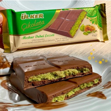 Ulker Famous Dubai Flavor Dubai Chocolate 93 gr - Walmart