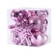 thumbnail image 1 of Juego de adornos para decoración de árbol de Navidad: esferas de adornos de Navidad inastillables para decoración de árbol de Navidad(Rosa)(), 1 of 3