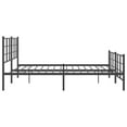 thumbnail image 6 of vidaXL Metal Bed Frame without Mattress with Footboard Black 76"x79.9", 6 of 9