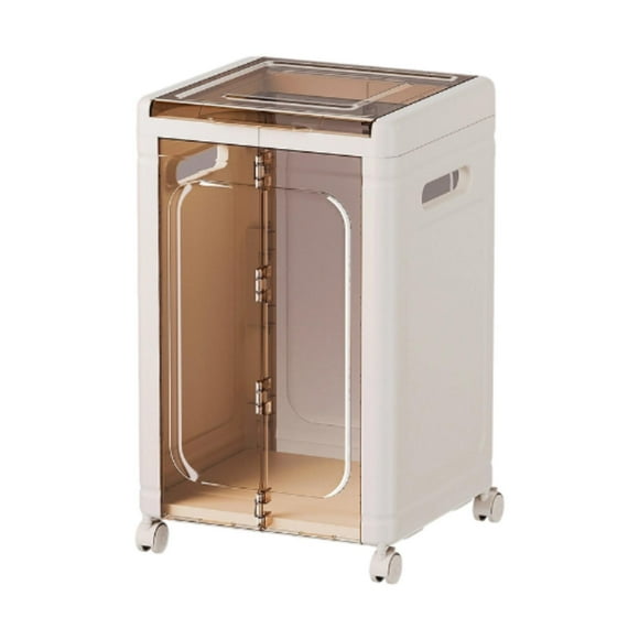 Shangren Storage Cabinet Easy Assembly Flip Cover Shelf for Bedroom Restroom Clothing