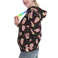 thumbnail image 3 of Yiaed Popcorn Print Womens Casual Hoodies Crew Neck Long Sleeve Sweatshirts With Pocket Pullover Tops Women's Hooded Sweatshirt-Medium, 3 of 5