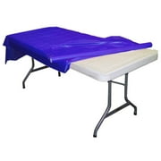 Exquisite 300 ft Blue Plastic Tablecloth Rolls 300 ft. x 40 in Disposable Blue Table Cover Rolls