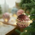 thumbnail image 4 of Steadlien Brown Foam Christmas Ornaments Set of 12 Coffee Themed Glitter Hanging Balls with Adhesive Powder for Xmas Tree Decorations Holiday Party Festive Decor, 4 of 6
