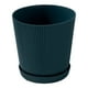thumbnail image 1 of Pisexur Batería de cocina Macetas de plástico verdes para balcón, huerto, maceta verde con base para el hogar, suculentas, bonsáis, almacenamiento de plantas para la cocina del hogar, 1 of 7