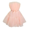 thumbnail image 4 of Robe en Tulle Sans Manches Mini Robe en Maille Petite Robe Noire Robe de Soirée Robe de Retour à la Maison, 4 of 4