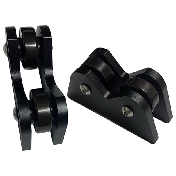 2x Billiard Straightness Checker Snooker Club Roller Straightness Detector Comprobación Durable Herramienta Mantenimiento Reparación , negro Baoblaze Comprobador de rectitud