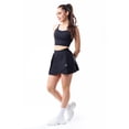 thumbnail image 1 of Falda deportiva plisada con short /Juvenil, 382 (Negro) negro XCH, 1 of 4