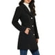 thumbnail image 4 of Abrigo largo de invierno para mujer Inspire Chic, de un solo botón, color negro, 4 of 7