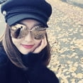 thumbnail image 4 of Kmbangi Ladies Cap Retro Newsboy Stitching Design Monochrome Leisure Beret, 4 of 5