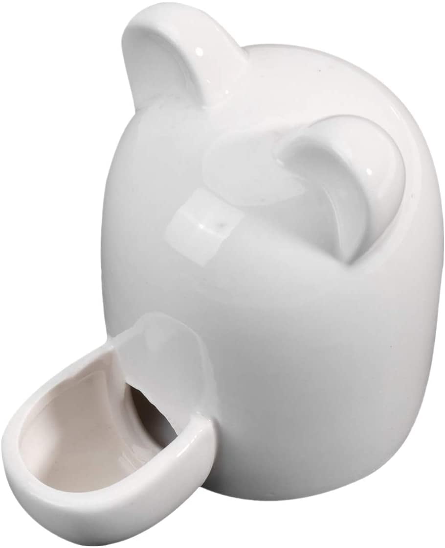 Hamster Water Bottle Guinea Pig Drinking Bowl Feeder Bottle Ceramic Silent Automatic Drinker for