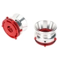 thumbnail image 1 of 1 par de adaptadores de buje NAB, abridor de cinta de carrete a carrete de aluminio pulido profesional para Studer ReVox para Akai para Teac Silver, 1 of 12