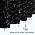 thumbnail image 6 of Math Equations Calculus Symbols Black Pattern Shower Curtain 72"x84" ,Bathroom Decorative Shower Curtains Set with 12 Hooks,Modern Waterproof Washable Shower Curtain, 6 of 6