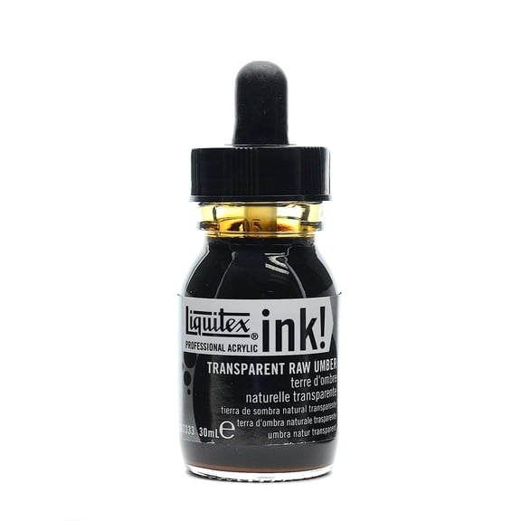 Professional Acrylic Inks transparent raw umber, 333, 30 ml (pack of 3)