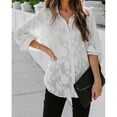thumbnail image 1 of Blusa De Manga Larga, Con Botones Y Estampado Floral, Camisa De Moda Para Mujer, Cómoda Y Encantadora Para Dama Para Vacaciones Para Ir De Compras ANGGREK Otros, 1 of 6