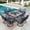 Black & Blue, variant on SUMMIT LIVING 9-Piece Outdoor Patio Dining Set with 8 Cushioned Swivel Chairs & Metal Steel Table with Umbrella Hole, Black & Blue