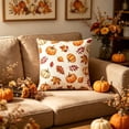 thumbnail image 4 of Fall Thanksgiving Pumpkin Pillow Covers Polyester Sofa Cushion Covers Fall Decor 18x18 by OVFUIZ, 4 of 6